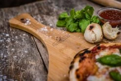 Grillfürst Pizzabrett Bambusholz -Grillen im Freien Servierbrett Grillfuerst Pizza Mood