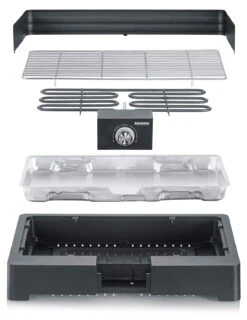 Severin Elektro Tischgrill Mit Grillrost - 2.200 Watt -Grillen im Freien Severin Elektro Tischgrill PG8565 Aufbau