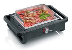 Severin Elektro Tischgrill STYLE Evo - 2.500 Watt -Grillen im Freien Severin Elektro Tischgrill Style Evo PG8123 Grillgut