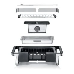 Severin Elektro Tischgrill SENOA Digital Boost - Boost Zone 500°C - 3.000 W -Grillen im Freien Severin Elektrogrill Senoa pg8114 explosion