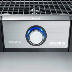 Severin Elektro Tischgrill SENOA Boost - Boost Zone 500°C - 3.000 W 12 Severin Elektro Tischgrill SENOA Boost - Boost Zone 500°C - 3.000 W -Grillen im Freien Severin Senoa boost s PG8113 Drehknopf beleuchtet blau