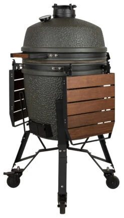 The Bastard Keramikgrill VX Large - Complete - Schwarz Matt - Modell 2023 -Grillen im Freien The Bastard VX Keramikgrill Large Komplett Seitenablagen abgeklappt