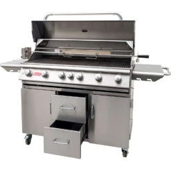 BULL Diablo - Gasgrill Mit Infrarot Backburner Und Rotisserie 12 BULL Diablo - Gasgrill Mit Infrarot Backburner Und Rotisserie -Grillen im Freien bull diablo gasgrill seitlich deckel 62648CE