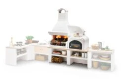 Palazzetti Gartenküche Malibu 2: Modul Grill Mit Backofen Rechts Inkl. Montagematerial