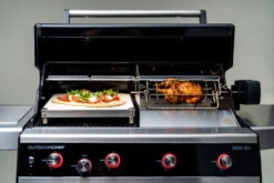Outdoorchef Dualchef 425 G BZ Gasgrill Mit Blazing Zone Infrarotbrenner + DGS Gusseisen Grillrost 2 Stk.+ DGS Gemüse Grillrost 2 Stk. -Grillen im Freien outdoorchef dualchef 425 g rotisserie 18 700 16