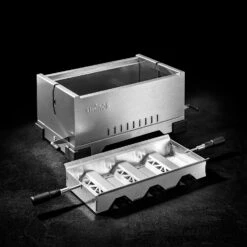 Thüros PRO1 - Modularer Holzkohle Tischgrill Mit Gussrost -Grillen im Freien thueros pro1 mit kohleschale